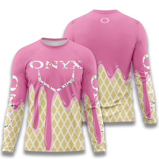 Elite Mens Long Sleeve Jersey - ESD 1547 Ice Cream Pink