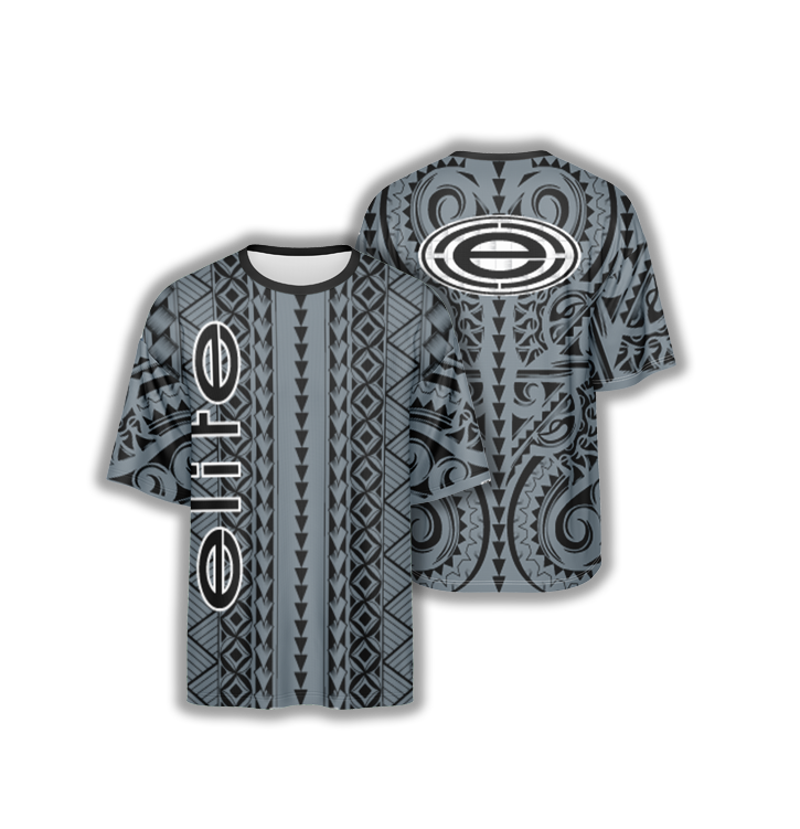Elite Men's Jersey ESD 814 Island Poly Tribal (Charcoal) Elite