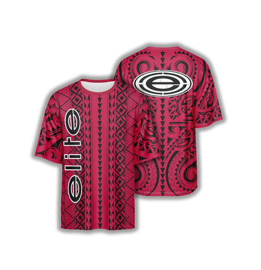 Elite Men's Jersey - ESD 814 Island Poly Tribal (Red)