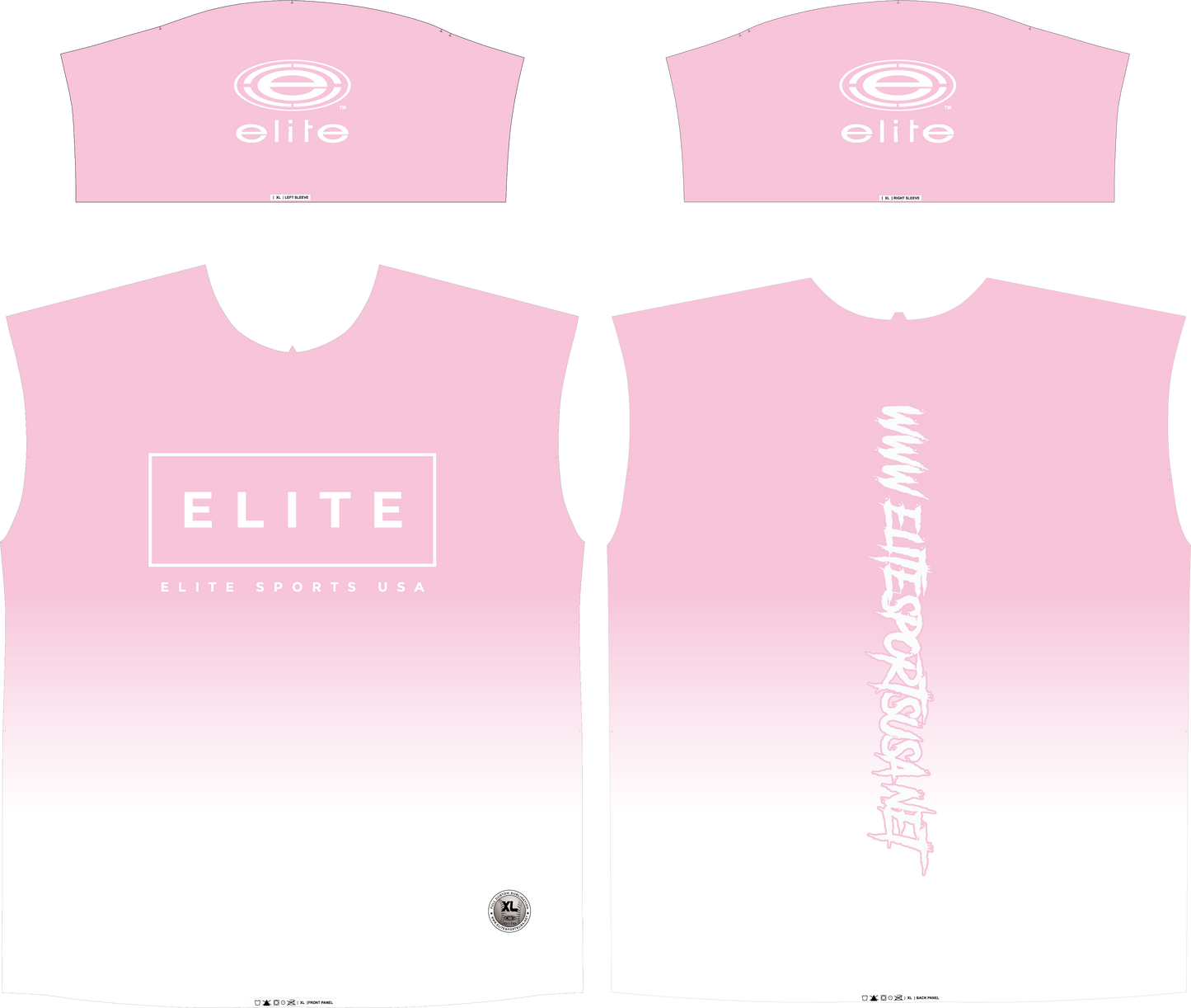 Elite Womens Jersey – Pink Fade