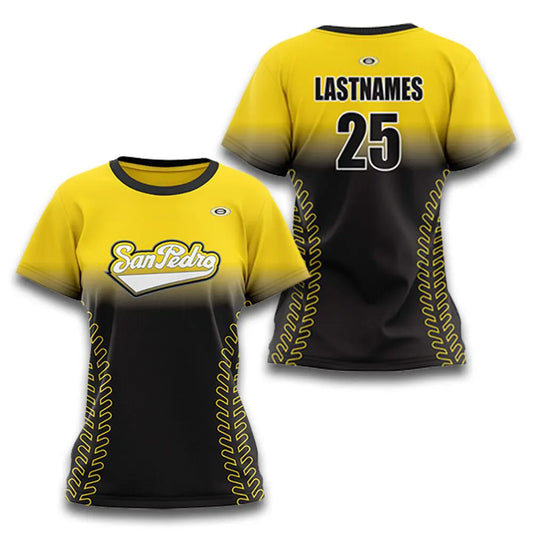 Fastpitch Faded Laces – Custom Jersey