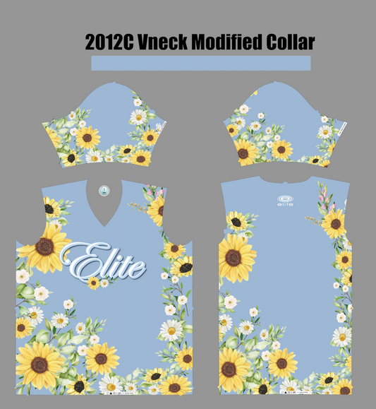 Elite Womens Jersey – ESD 1461 Blue Sunflower