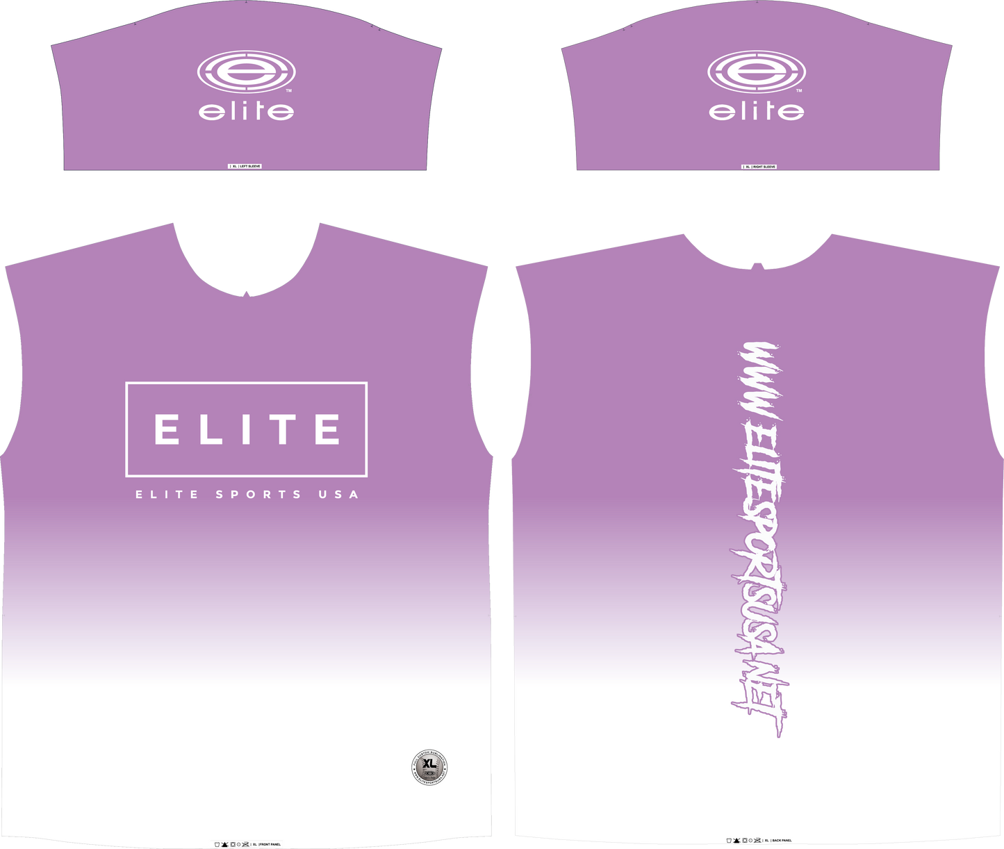 Elite Womens Jersey – Purple Fade