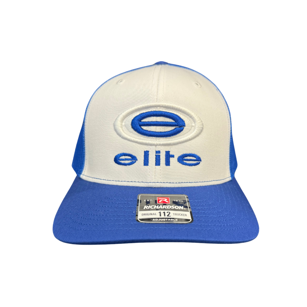 Elite Hat - White/Royal Snapback Hat