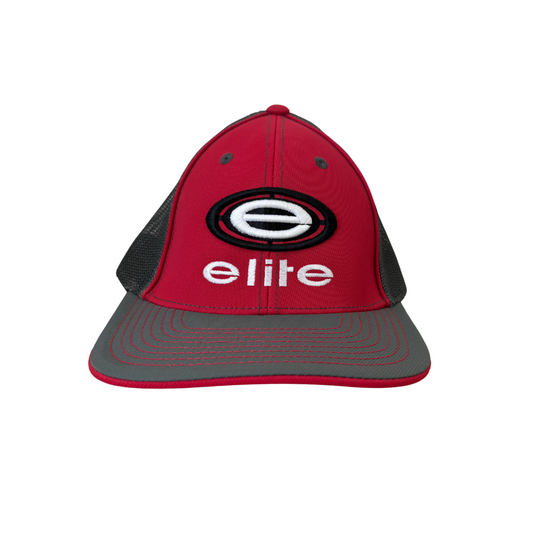 Elite Hat - Red/Charcoal Black White Logo (Pacific 404M)