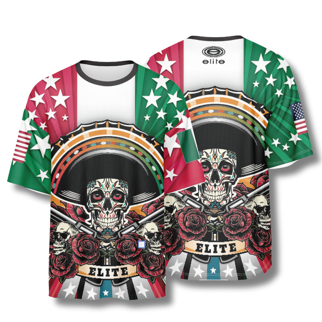 Elite Mens Jersey - ESD 1446 - Mexican American Skull