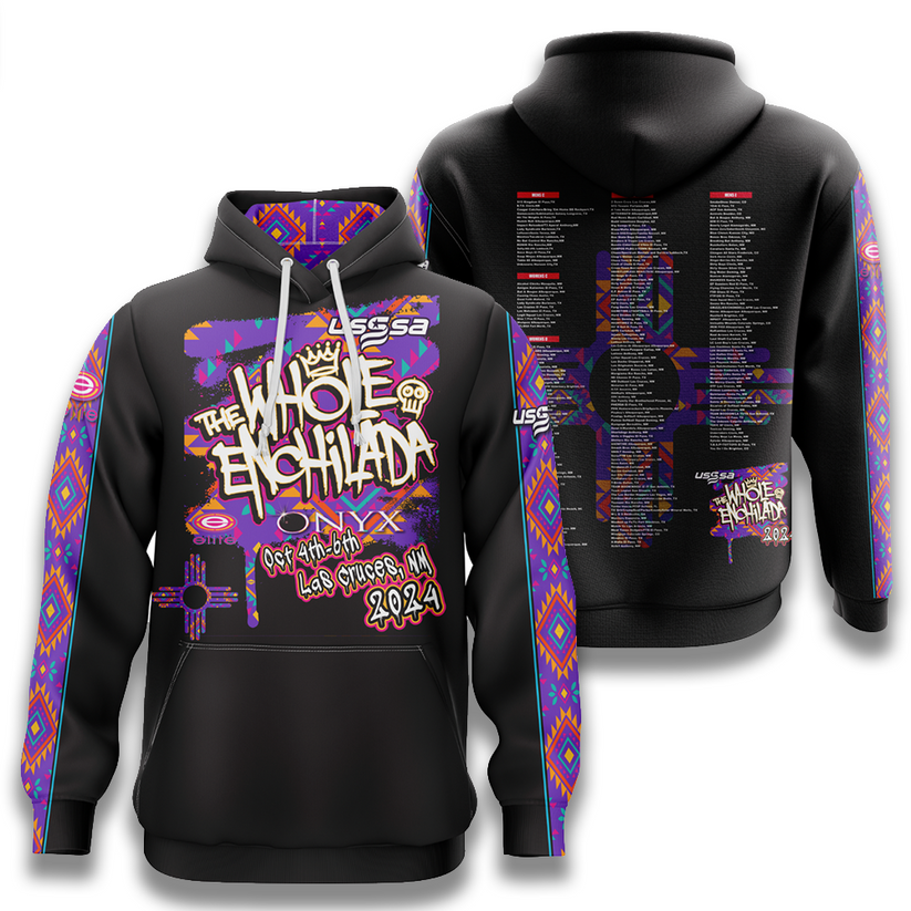 2024 Whole Enchilada Tournament Jersey Black Hoodie Elite Sports USA