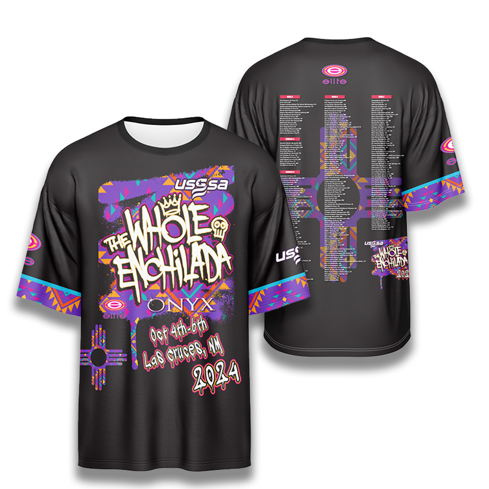 2024 Whole Enchilada Tournament Jersey Black Shortsleeve Elite