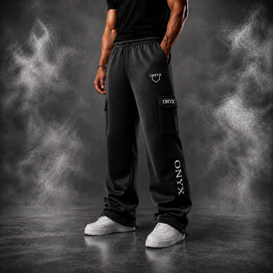 Onyx Men's CARGO Sweatpants - Black